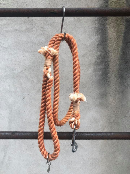 Cotton Rope Leash 12mm - sixfeetdogwear