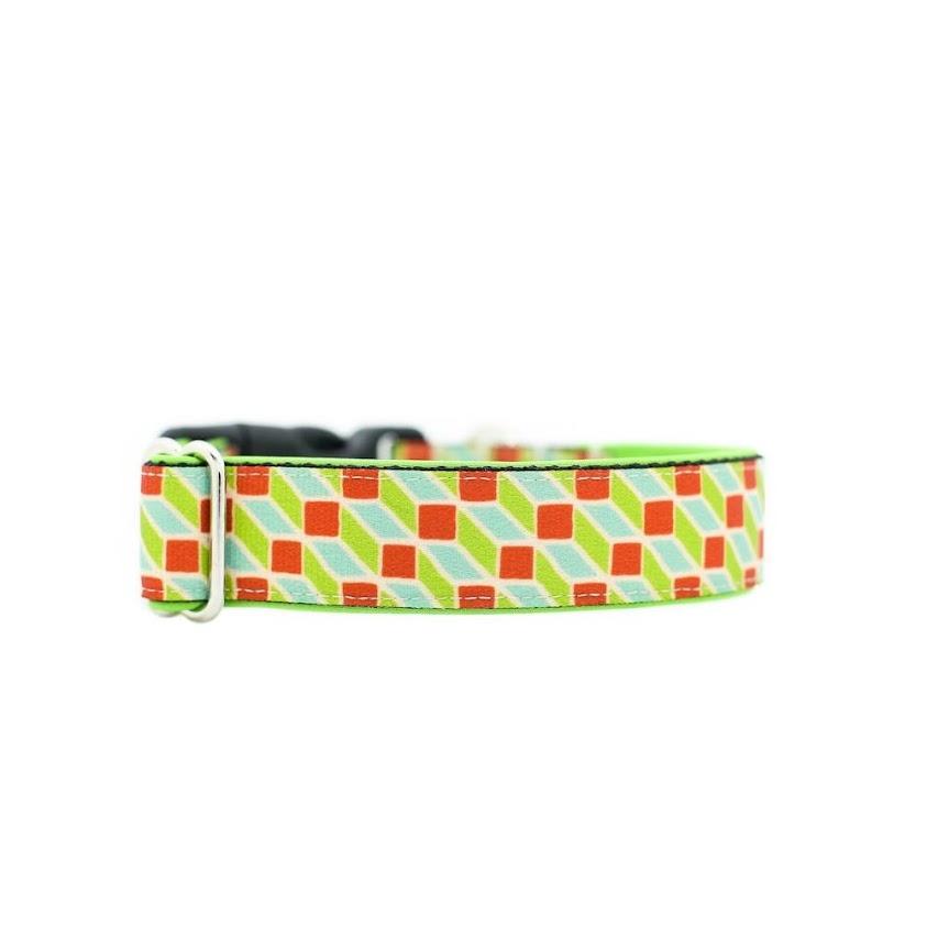 Cube Buckle Collar - 20mm wide - sixfeetdogwear