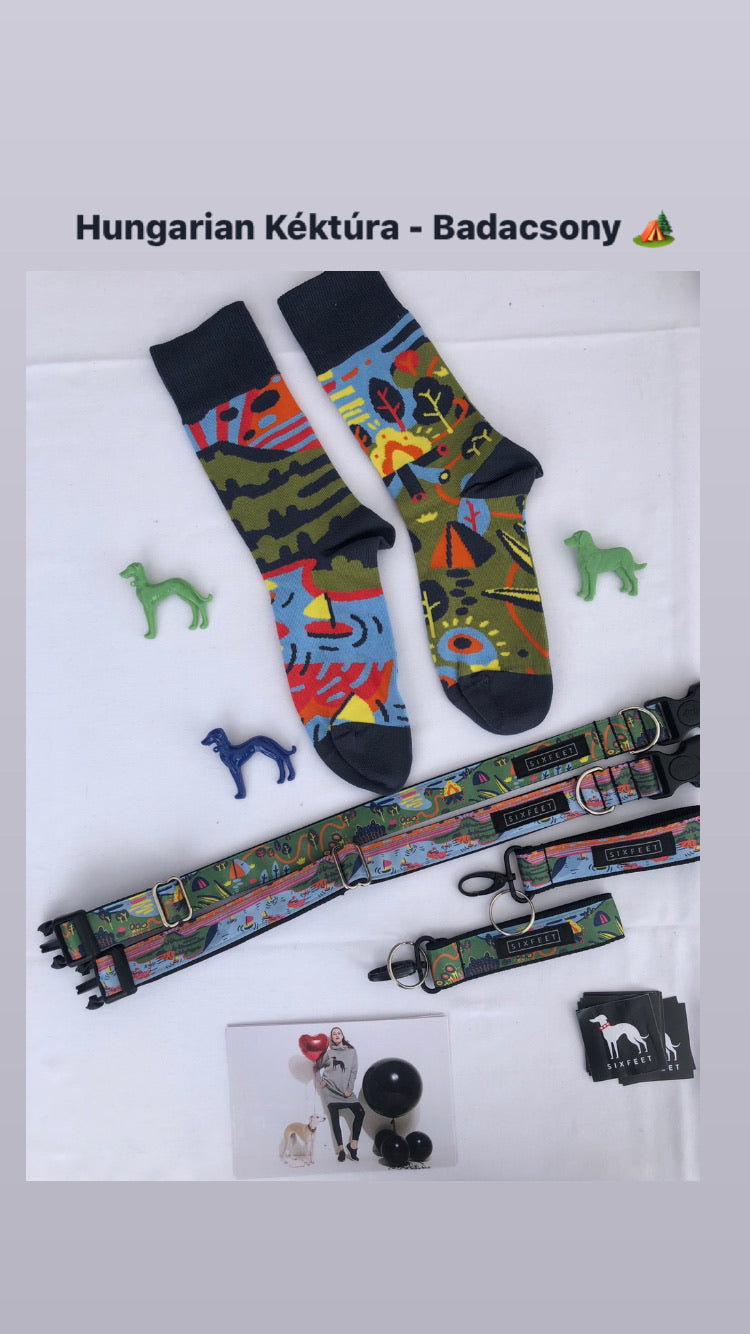 Badacsony Buckle Collar with matching Nebouxii socks